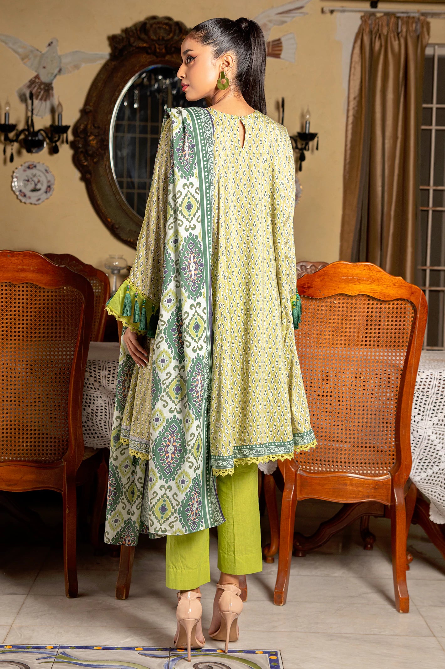 Viscose Digital Printed 3PC Unstitched Suit From Diners