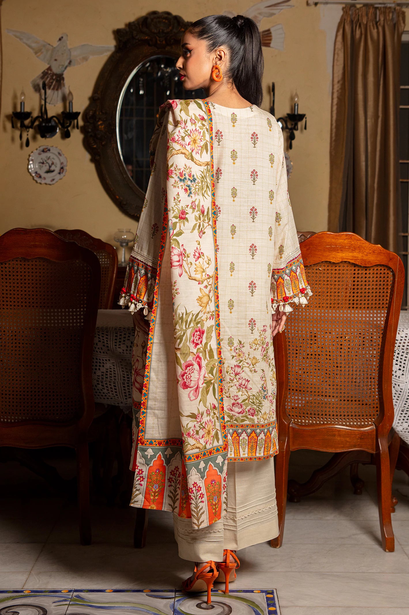 Khadar Digital Printed 3PC Unstitched Suit From Diners