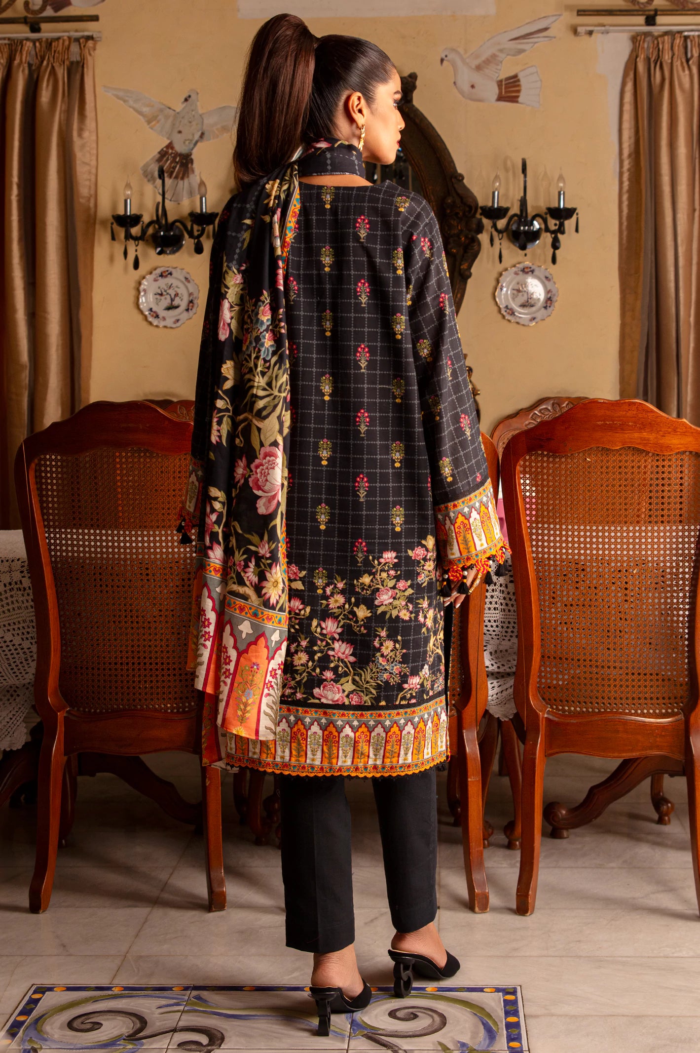 Khadar Digital Printed 3PC Unstitched Suit From Diners