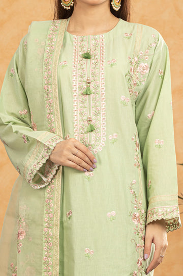 Light Green Embroidered 3PC Unstitched