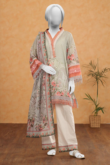 Green Printed 3PC Unstitched