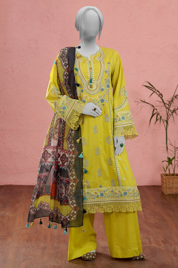 Light Green Embroidered 3PC Unstitched
