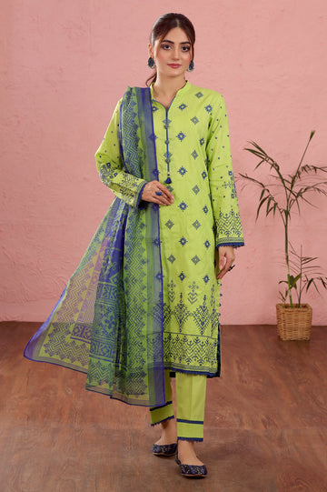 Light Green Embroidered 3PC Unstitched