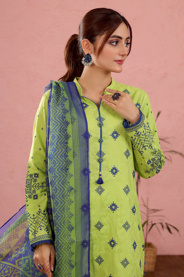 Light Green Embroidered 3PC Unstitched