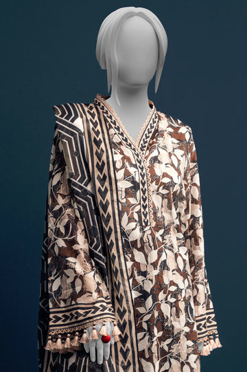 Black Printed 3PC Unstitched