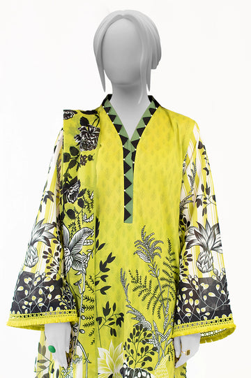 Green Printed 3PC Unstitched