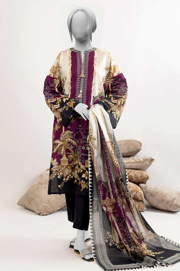 Black Printed 3PC Unstitched