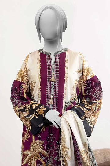 Black Printed 3PC Unstitched