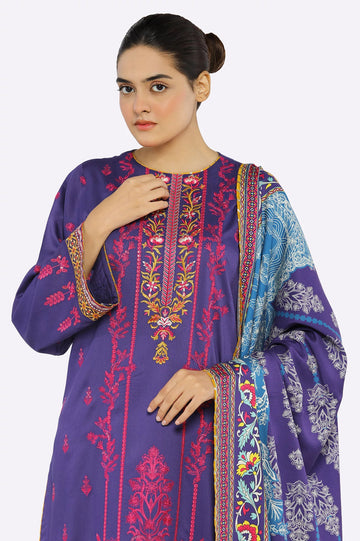 Embroidered Unstitched 3PC