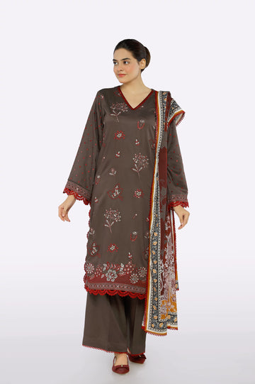 Embroidered 3PC Unstitched