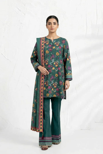Printed Unstitched 3PC