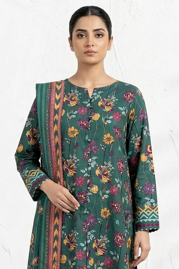 Printed Unstitched 3PC