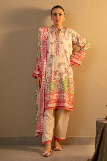 Printed Unstitched 3PC