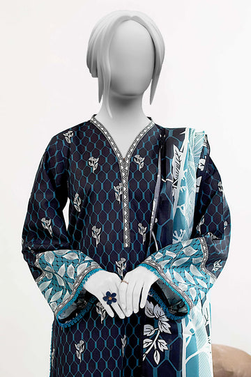 Black Printed 3PC Unstitched