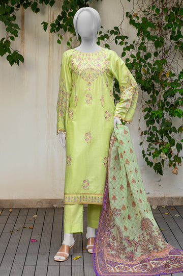 Light Green Embroidered 3PC Unstitched