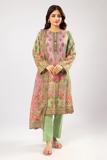 Mint Printed 3PC Unstitched