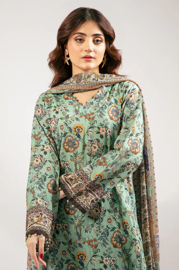 Mint Printed 3PC Unstitched