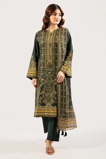 Black Printed 3PC Unstitched