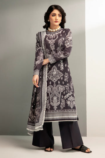Black Printed 3PC Unstitched