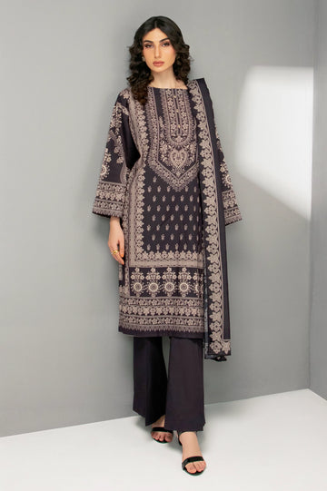 Black Printed 3PC Unstitched