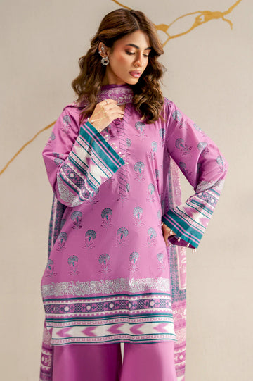 Printed Lawn-Lilac Unstitched 3PC