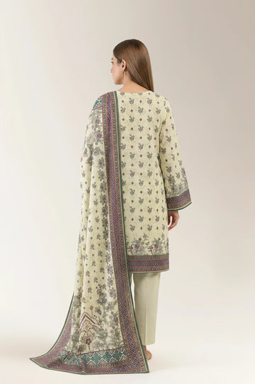 Printed Unstitched 3PC