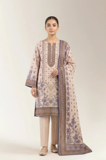 Printed Unstitched 3PC