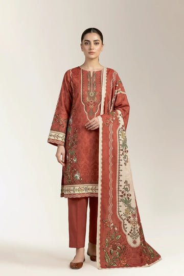 Printed Unstitched 3PC