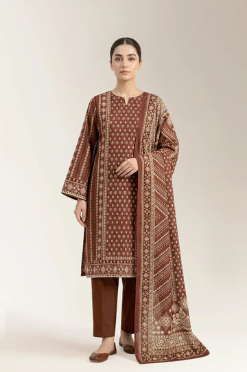 Printed Unstitched 3PC