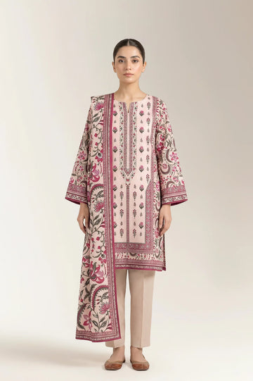 Printed Unstitched 3PC