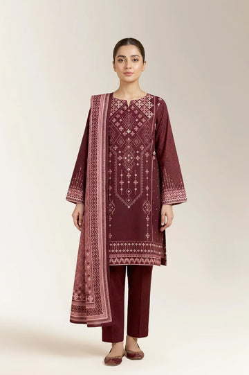 Printed Unstitched 3PC