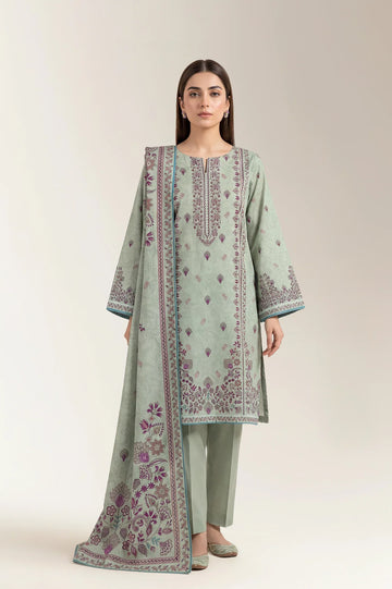 Printed Unstitched 3PC