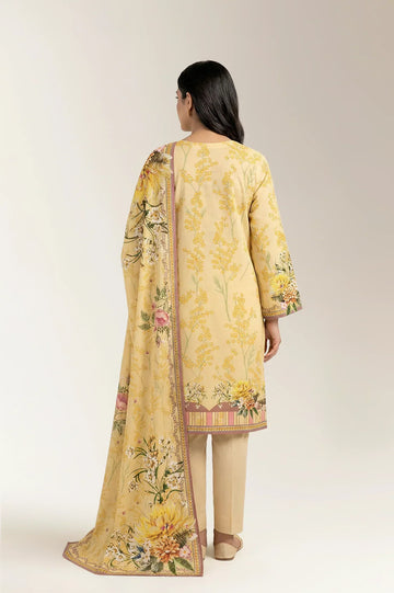 Printed Unstitched 3PC