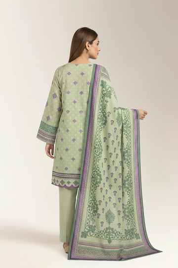 Printed Unstitched 3PC