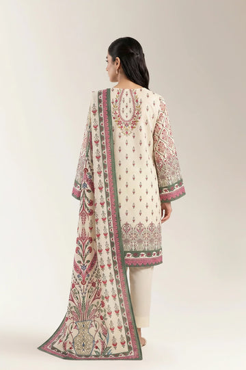 Printed Unstitched 3PC