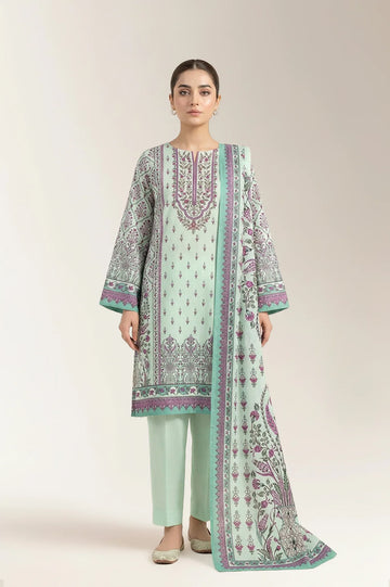 Printed Unstitched 3PC