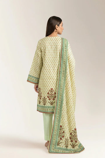 Printed Unstitched 3PC