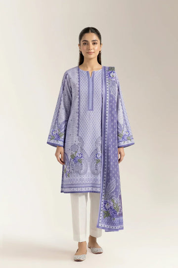 Printed Unstitched 3PC