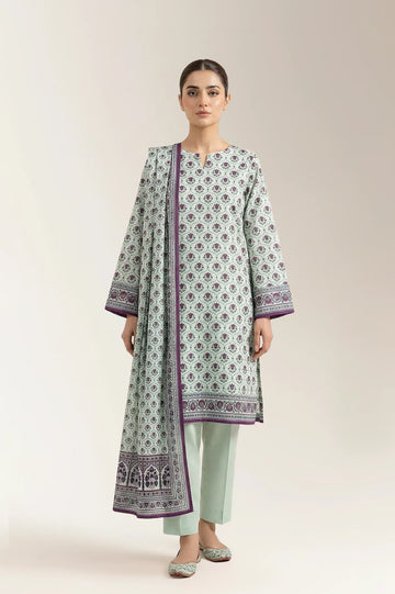 Printed Unstitched 3PC