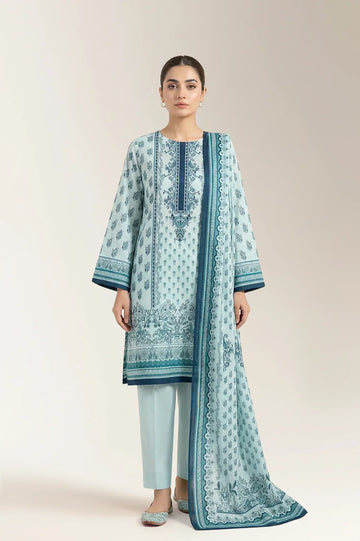 Printed Unstitched 3PC