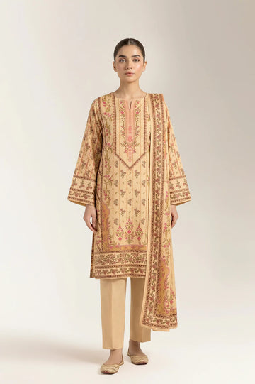 Printed Unstitched 3PC