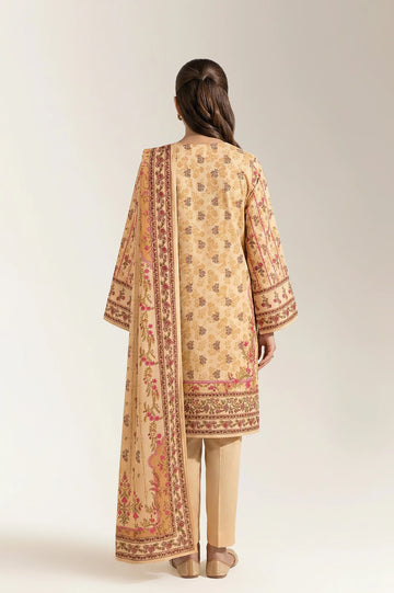 Printed Unstitched 3PC