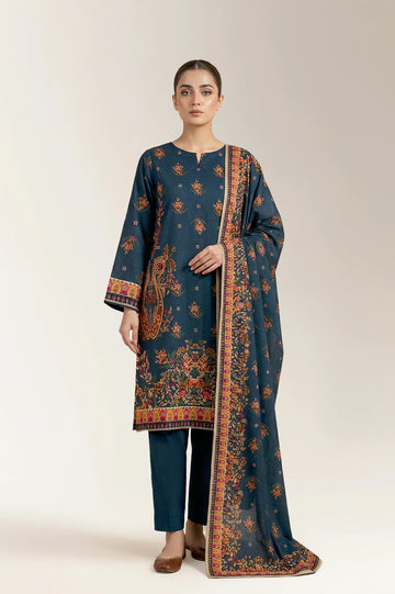 Printed Unstitched 3PC