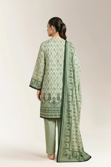 Printed Unstitched 3PC