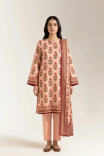 Printed Unstitched 3PC