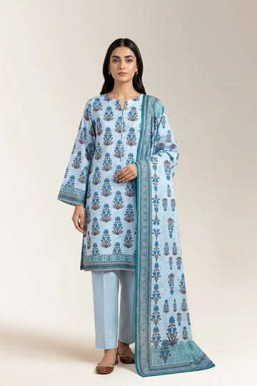 Printed Unstitched 3PC