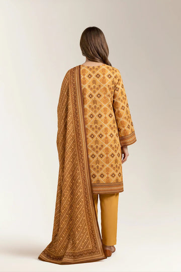Printed Unstitched 3PC