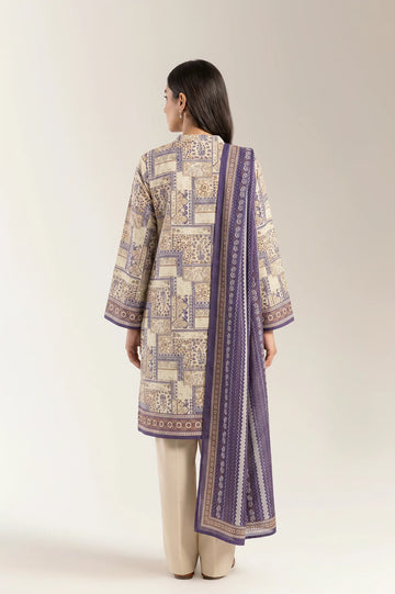 Printed Unstitched 3PC