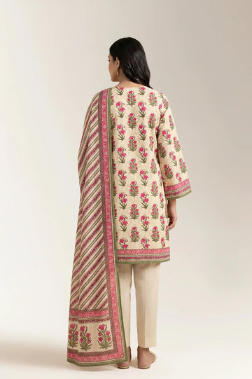 Printed Unstitched 3PC