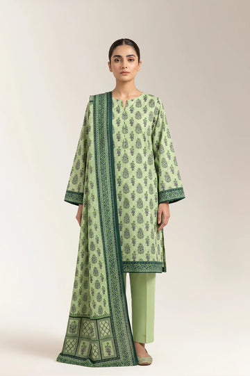 Printed Unstitched 3PC